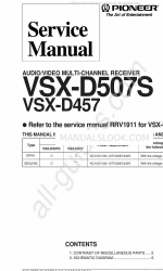 Pioneer VSX-D507S Service Manual