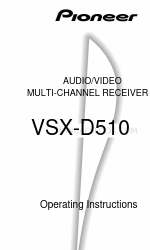 Pioneer VSX-D510 Operating Instructions Manual