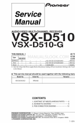 Pioneer VSX-D510 Service Manual