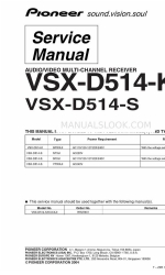 Pioneer VSX-D514-K Service Manual