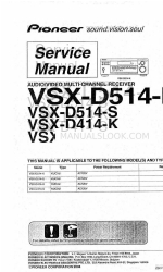 Pioneer VSX-D514-K Manual