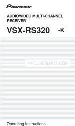 Pioneer VSX-RS320-k Operating Instructions Manual