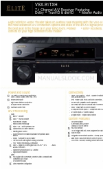 Pioneer VSX91TXH - Elite AV Receiver Especificaciones