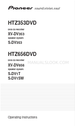 Pioneer XV-DV353 Operating Instructions Manual