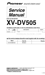 Pioneer XV-DV505 Manual de servicio