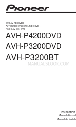 Pioneer AVH-P3200BT Installation Manual