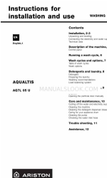 Ariston AQ7L 05 U Handleiding voor installatie en gebruik