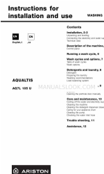 Ariston AQ7L 105 U Kurulum ve Kullanım Kılavuzu için Talimatlar