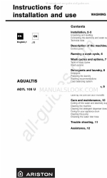 Ariston AQ7L 105 U Инструкция по установке и использованию
