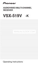 Pioneer VSX-519V-K Operating Instructions Manual