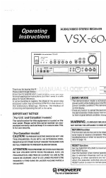 Pioneer VSX-604S Manual de instrucciones