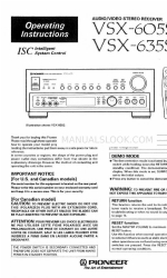 Pioneer VSX-605S 取扱説明書