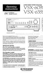 Pioneer VSX-605S 取扱説明書