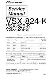 Pioneer VSX-824-K Service Manual