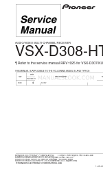 Pioneer VSX-D308-HT Посібник з експлуатації