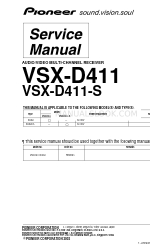 Pioneer VSX-D411 Service-Handbuch