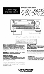 Pioneer VSX-D6025 取扱説明書