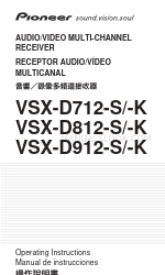 Pioneer VSX-D712-K Operating Instructions Manual