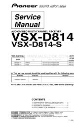 Pioneer VSX-D814-S Manual de servicio