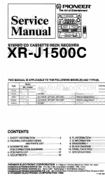 Pioneer XR-J1500C Service Manual