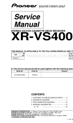 Pioneer XR-VS400 Manual de serviço