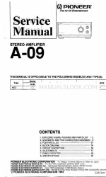 Pioneer A-09 Service Manual