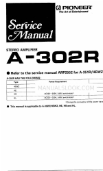 Pioneer A-302R Manuale di servizio