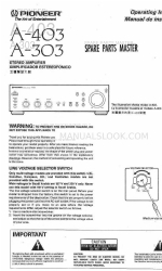 Pioneer A-303 Operating Instructions Manual