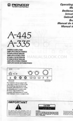 Pioneer A-335 Manual de instrucciones