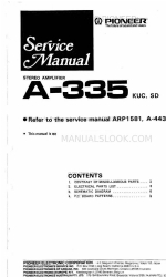 Pioneer A-335 Service-Handbuch