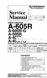 Pioneer A-405R Manuel d'entretien