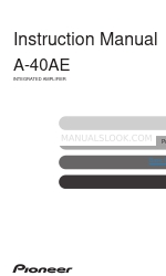 Pioneer A-40AE Instruction Manual