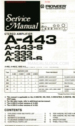 Pioneer A-443 Manuale di servizio