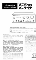 Pioneer A-617 Manual de instrucciones