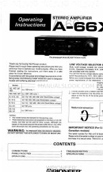 Pioneer A-66X Manual de instrucciones