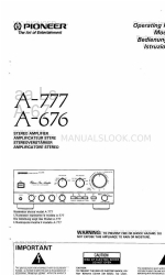 Pioneer A-676 Manual de instrucciones
