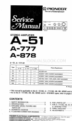 Pioneer A-777 Instrukcja serwisowa