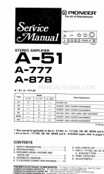 Pioneer A-777/HB Manual de serviço