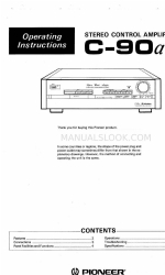 Pioneer C-90A Operating Instructions Manual