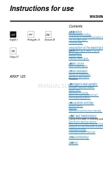 Ariston ARXF 125 S Instructions For Use Manual