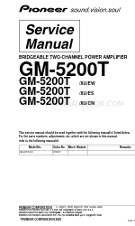 Pioneer CRT3560 Manuale di servizio