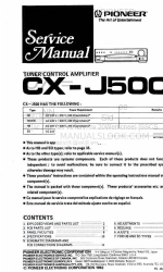 Pioneer CX-J500 Manuale di servizio