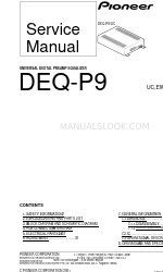 Pioneer DEQ-P9 Manuale di servizio