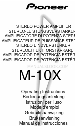 Pioneer Elite M-10X Instrukcja obsługi