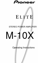 Pioneer Elite M-10X Operating Instructions Manual