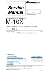 Pioneer Elite M-10X Service Manual