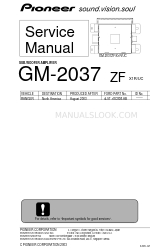 Pioneer gM-2037ZF Service Manual