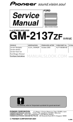 Pioneer GM-2137ZF Service Manual