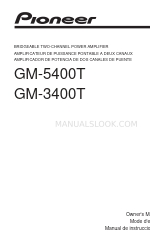 Pioneer GM-3400T Manual del usuario