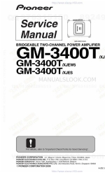 Pioneer GM-3400T/XJES Manual de servicio